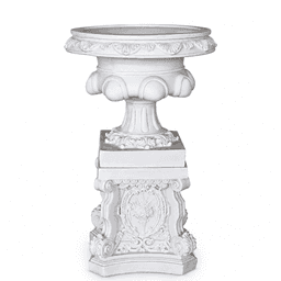 Classical European Urn Planter with Ornate Pedestal product on white background