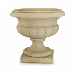 Classical Stone-Effect Pedestal Garden Urn Planter product on white background