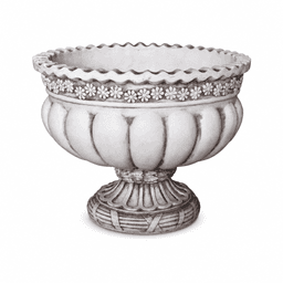 Classical Floral Relief Pedestal Garden Urn Planter product on white background