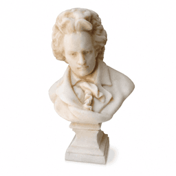 Classical Beethoven Portrait Bust Sculpture product on white background