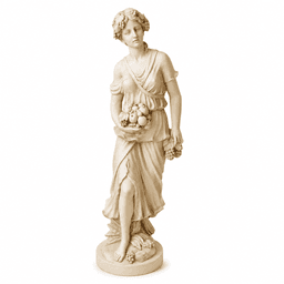 Classical Fruit-Bearing Maiden Garden Statue product on white background