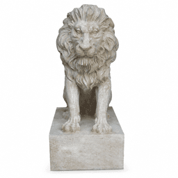 Classical Standing Lion Garden Sculpture product on white background