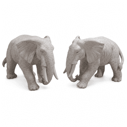 Realistic Elephant Garden Sculpture product on white background