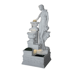Classical Lady Statue Cascading Garden Fountain product on white background