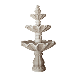 Three-Tier Scallop Shell Garden Fountain product on white background