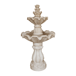 Classical European Multi-Tier Floral Garden Fountain product on white background