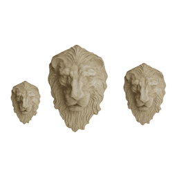 Classical Lion Head Wall Fountain Sculpture product on white background