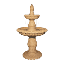 Classical Two-Tier Stone-Effect Garden Fountain product on white background