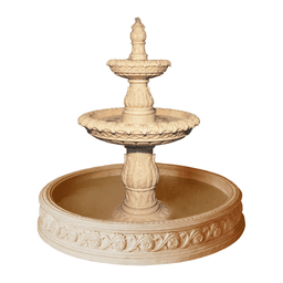 Classical Three-Tier Carved Garden Fountain product on white background