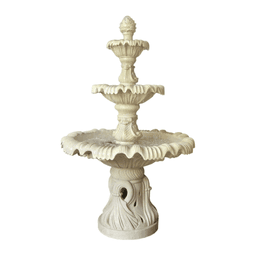Classical Three-Tier Scalloped Garden Fountain product on white background