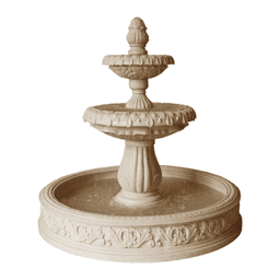 Classical European Two-Tier Cascading Garden Fountain product on white background