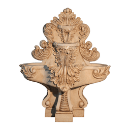 Baroque Acanthus Two-Tier Wall Fountain product on white background