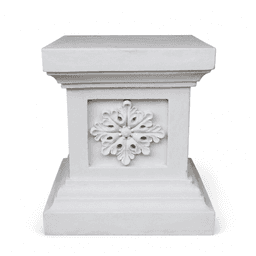 Classical Floral Relief Garden Pedestal product on white background
