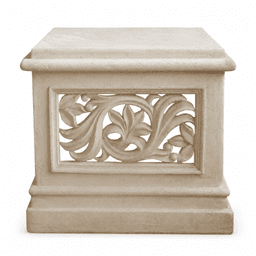 Classical Openwork Floral Garden Sculpture Pedestal product on white background