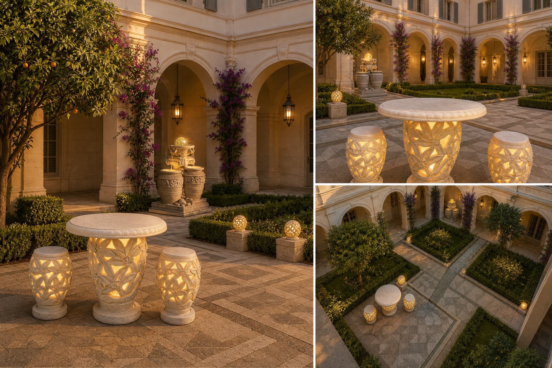 Hotel Central Courtyard — corner-table (day)